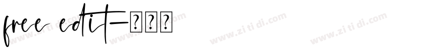 free edit字体转换